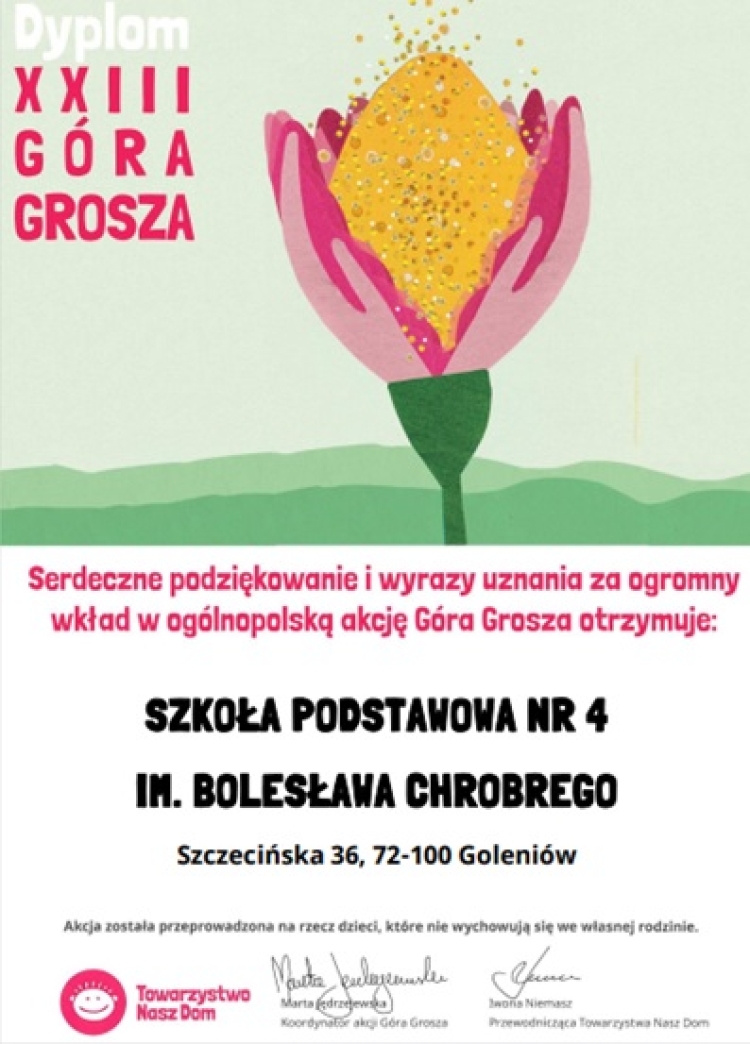 GR RA GROSZA 2023r GROSZE ZBIERAMY INNYM POMAGAMY Szko A   492 3961 L 